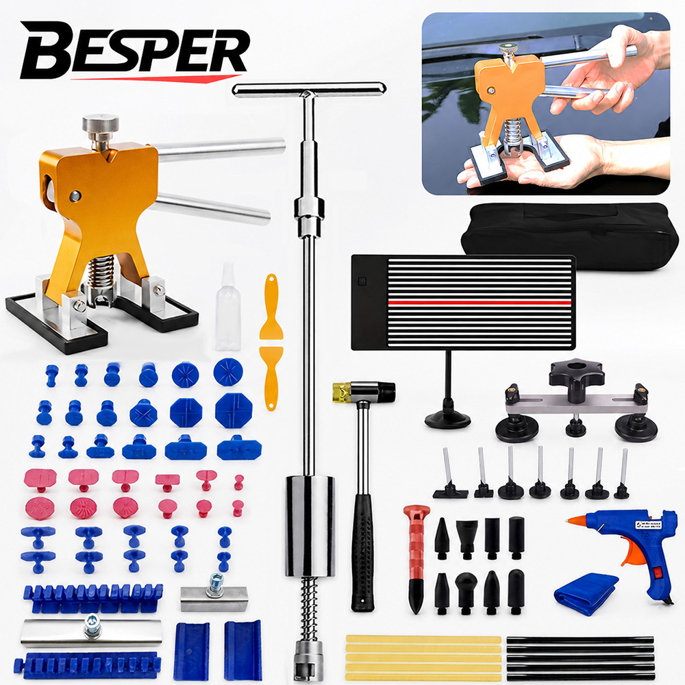 Hand Tools In Workshop - Kit profissional de reparo de amassados